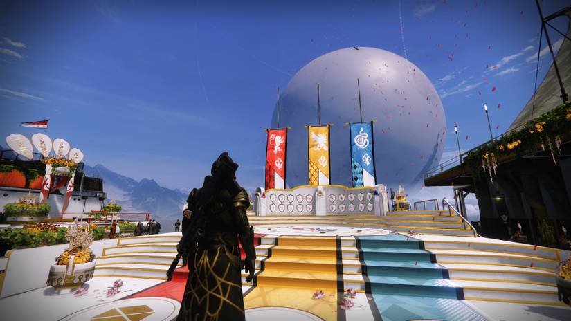 special podium in the tower for guardian olympics event