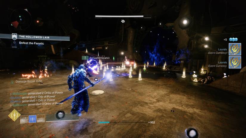warlock using stasis super to generate laurels in strike