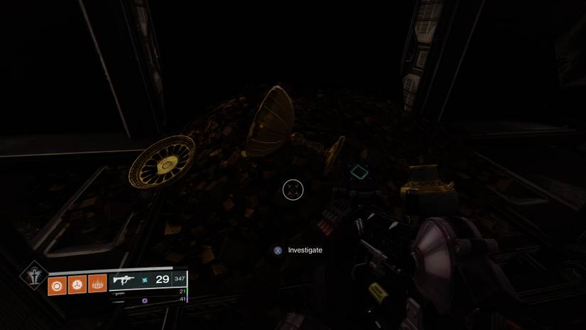 presage exotic mission final room with pile of gold and treasure