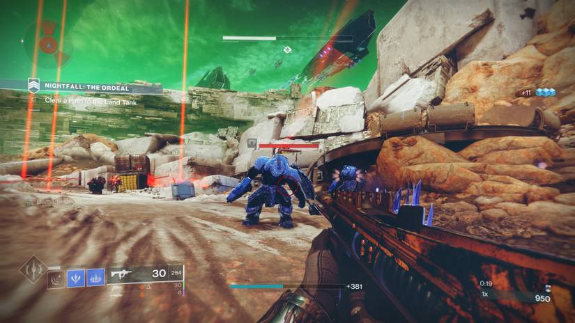 cabal enemies with shields frozen by stasis grenade