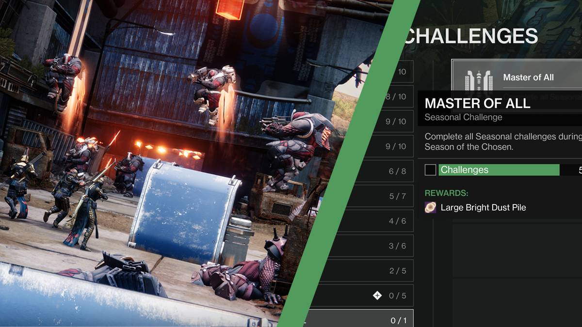 challenge to complete 75 of the season of the chosen challenges