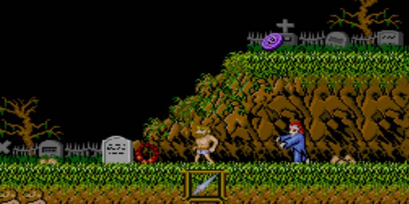 Ghosts 'n Goblins - 2D view of protagonist
