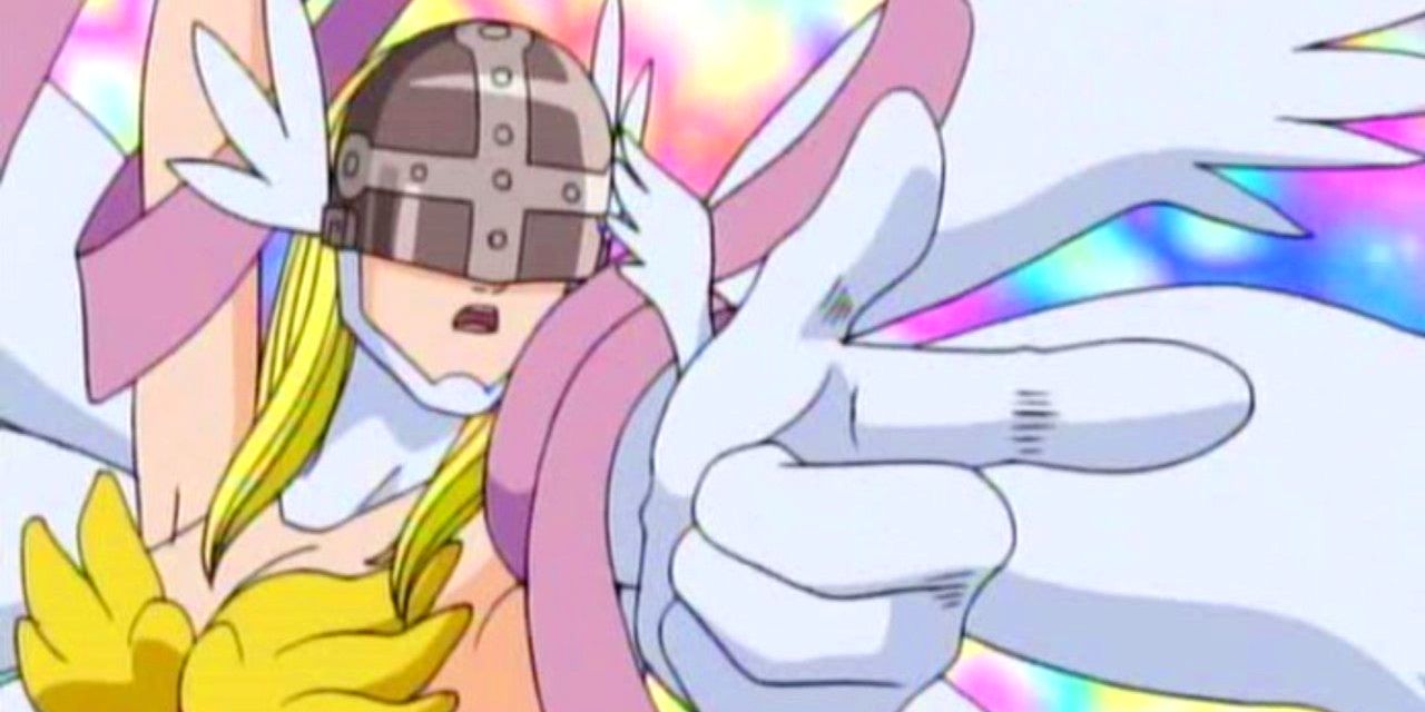 female angel digimon in the anime.