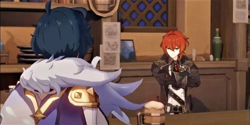 Two characters in Genshin Impact