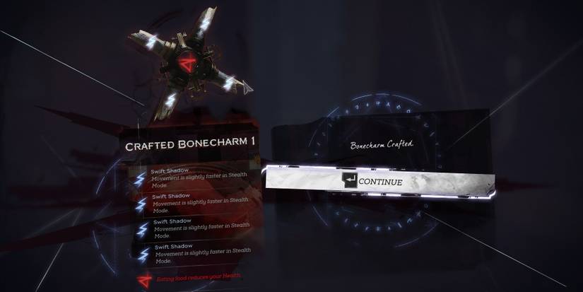 Swift shadow bonecharm selection screen