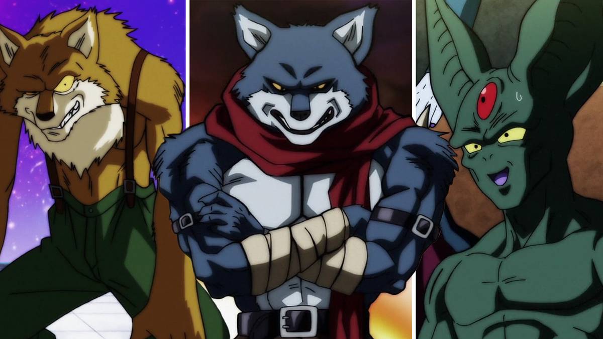 Lavender, Bergamo and Roselle from the Universe 9 team in Dragon Ball Super