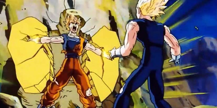 Goku vs Majin Vegeta in Dragon Ball Z
