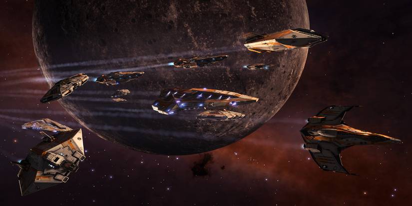 elite-dangerous-group-in-front-of-dark-planet