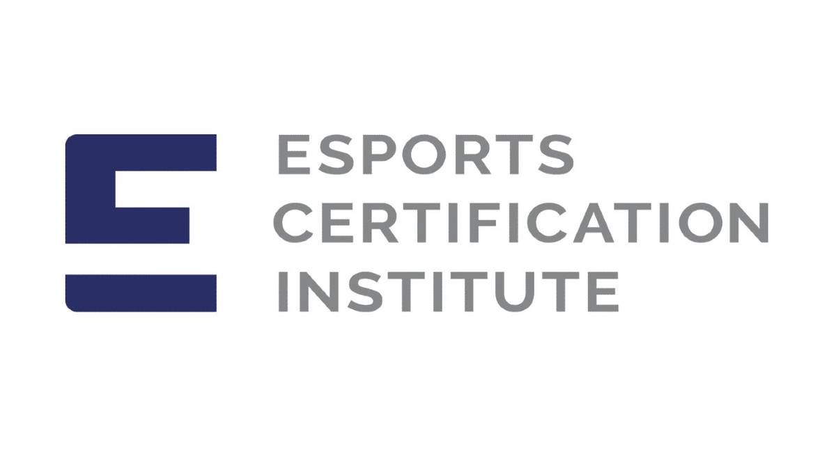 the logo for esports certification institute