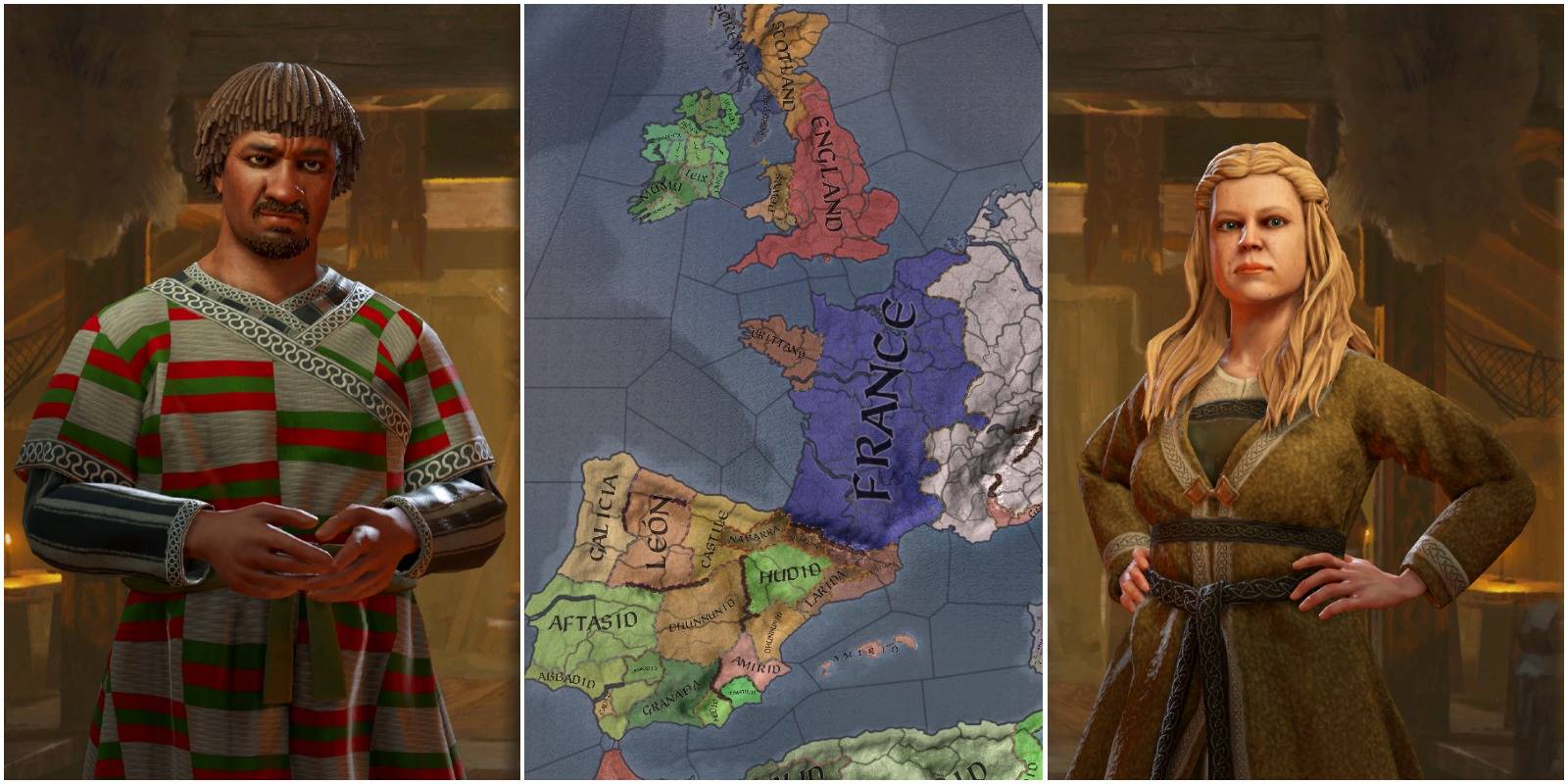 2 character models and part of the world map.