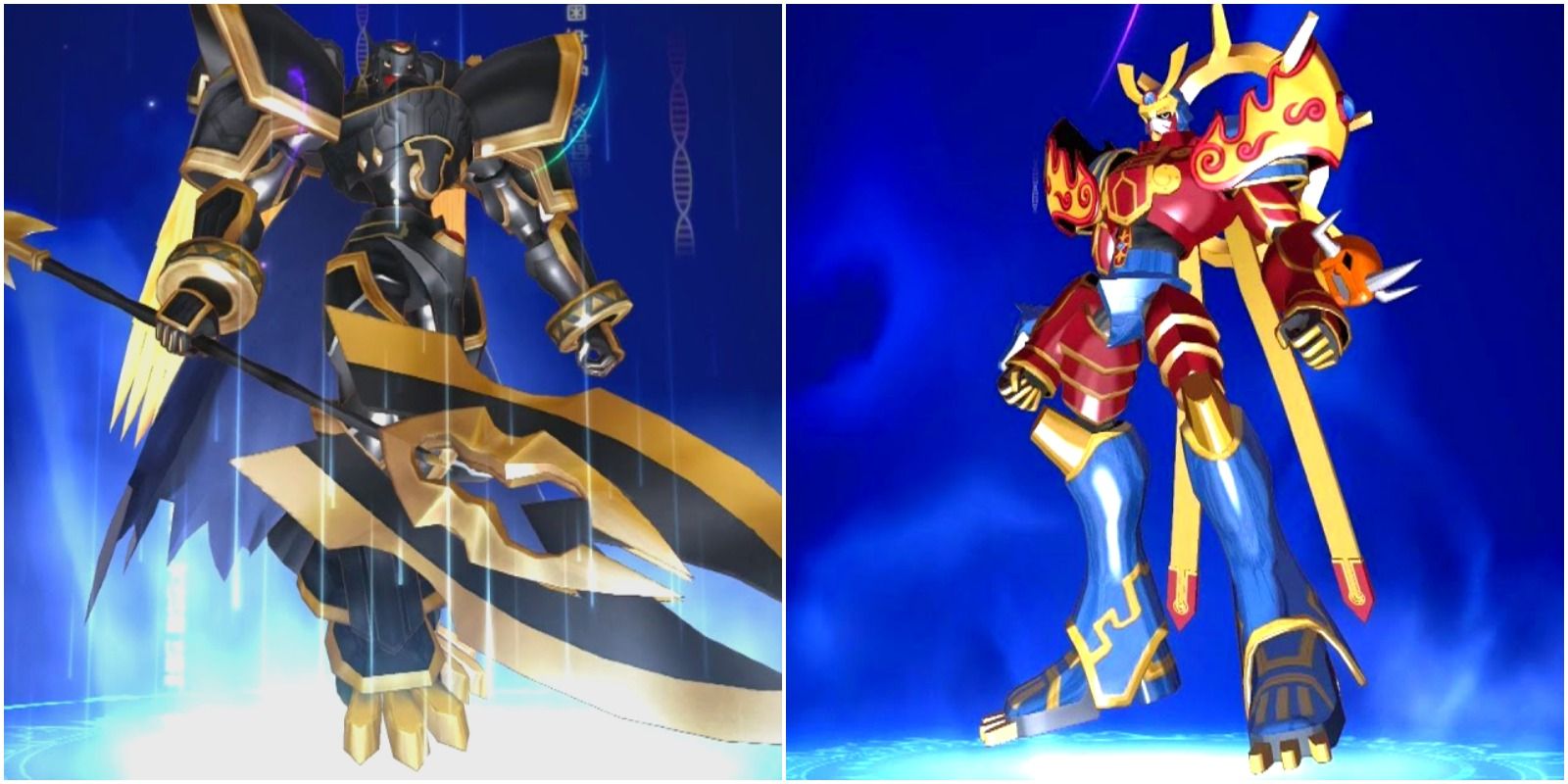 alphamon ouryuken and susanomon.