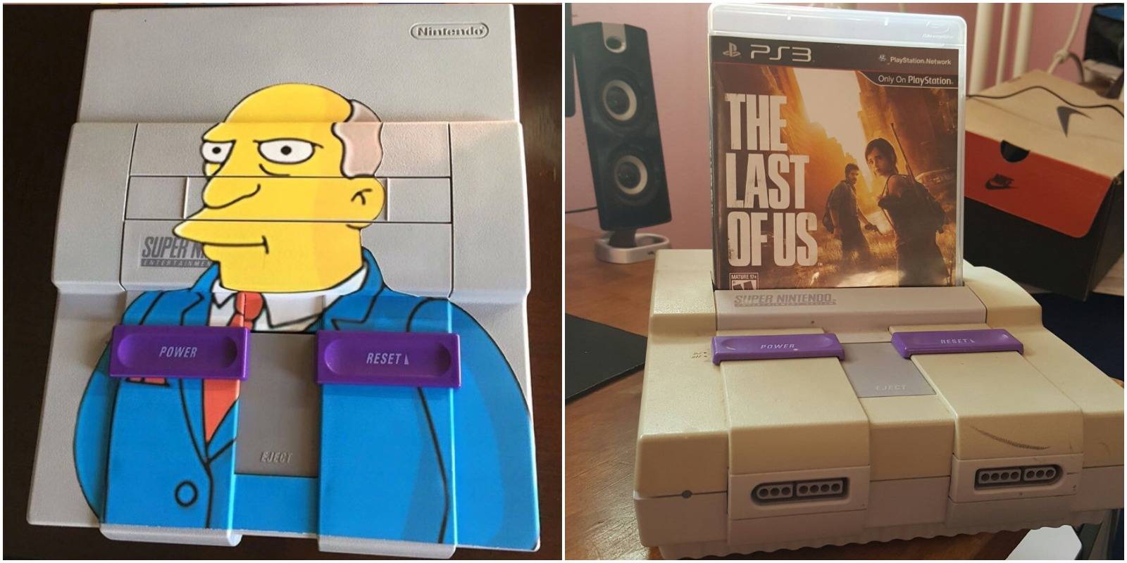 simpsons meme and another snes meme.