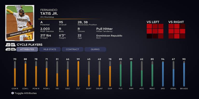 Fernando Tatis Jr. - Player Profile in MLB The Show 21