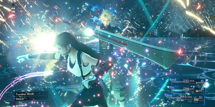 Cloud blocking in Final Fantasy VII Remake