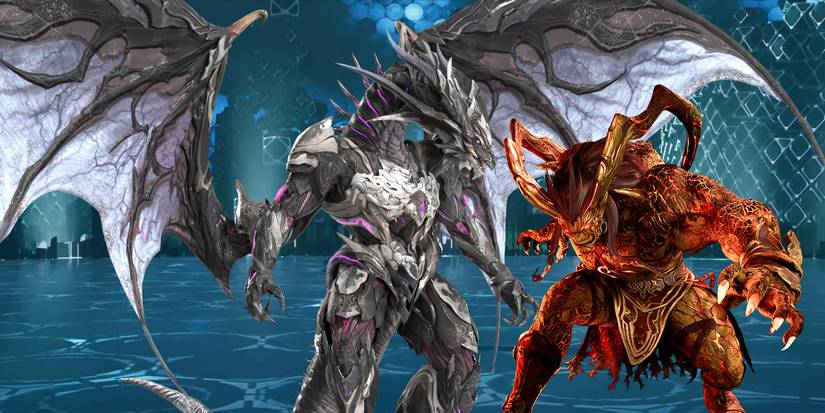 Ifrit and Bahamut in Final Fantasy VII Remake