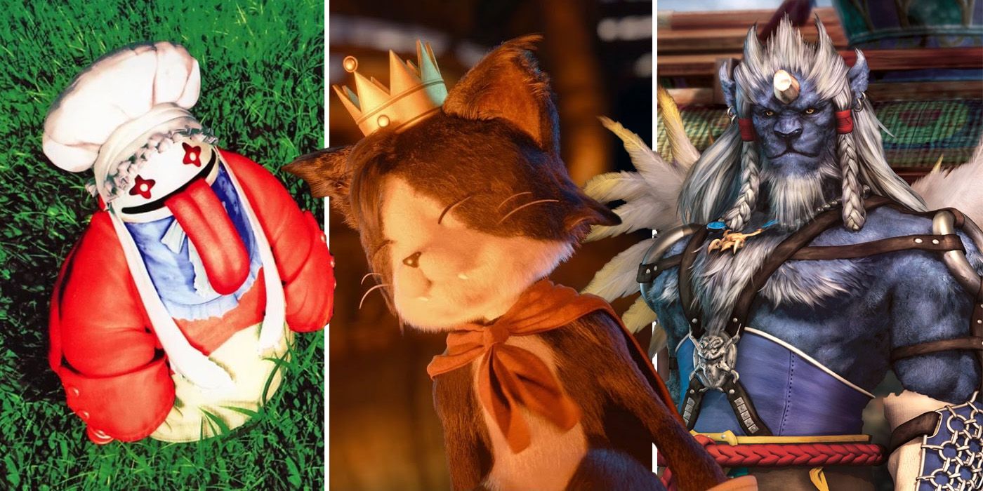 Quina, Cait Sith and Kimahri Ronso from the Final Fantasy series
