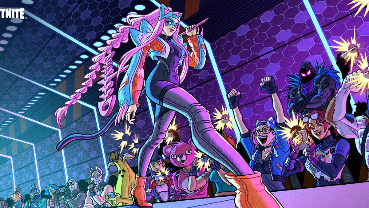 fortnite crew pack skin alli lynx