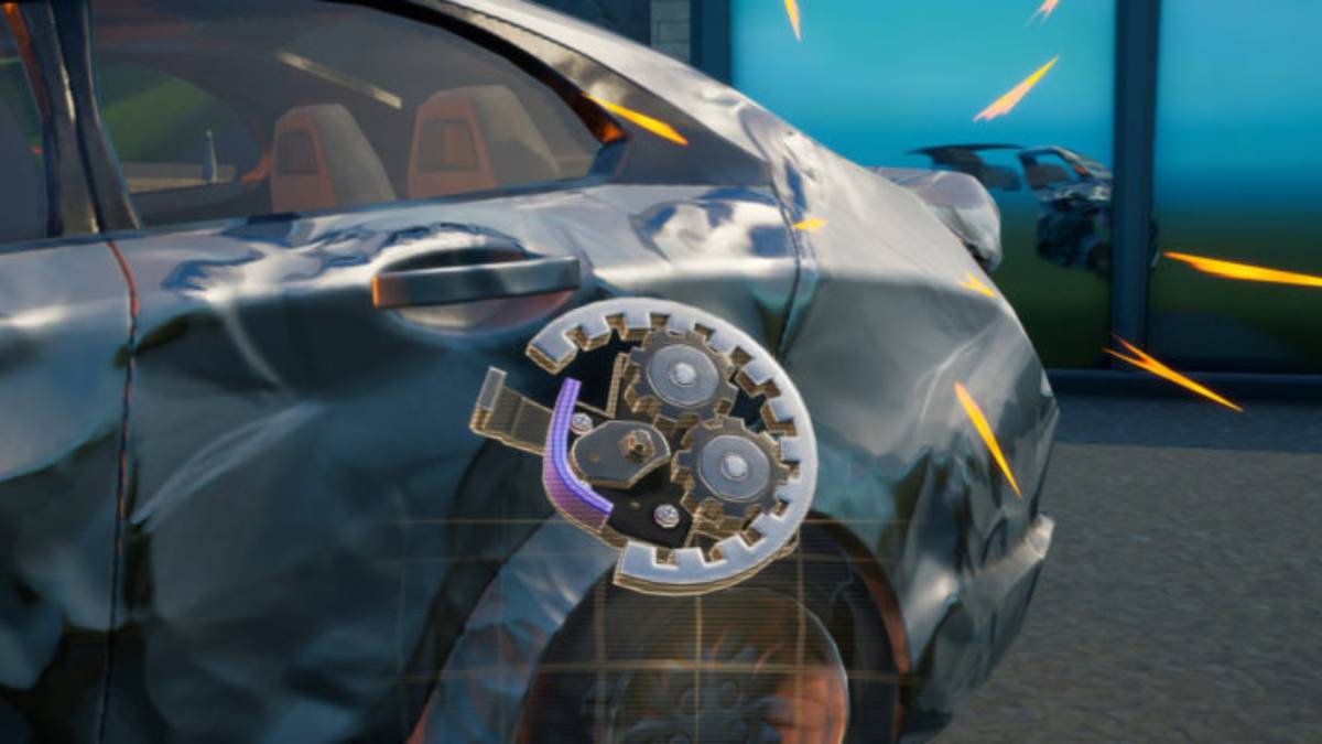 fortnite mechanical part car