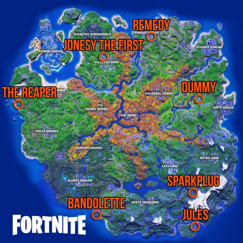 fortnite weapon upgrade npc locations