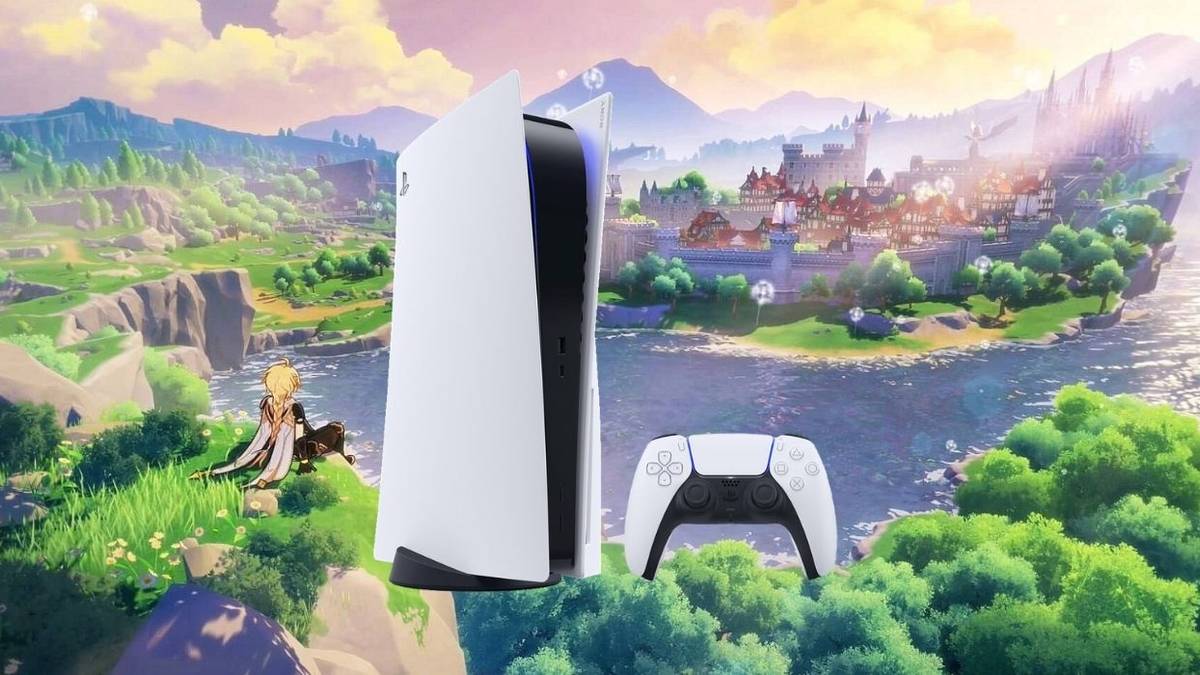 ps5 over screenshot of genshin impact