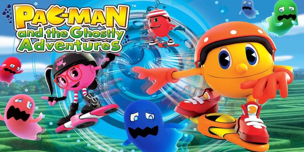 Ghostly Adventures title image with key characters
