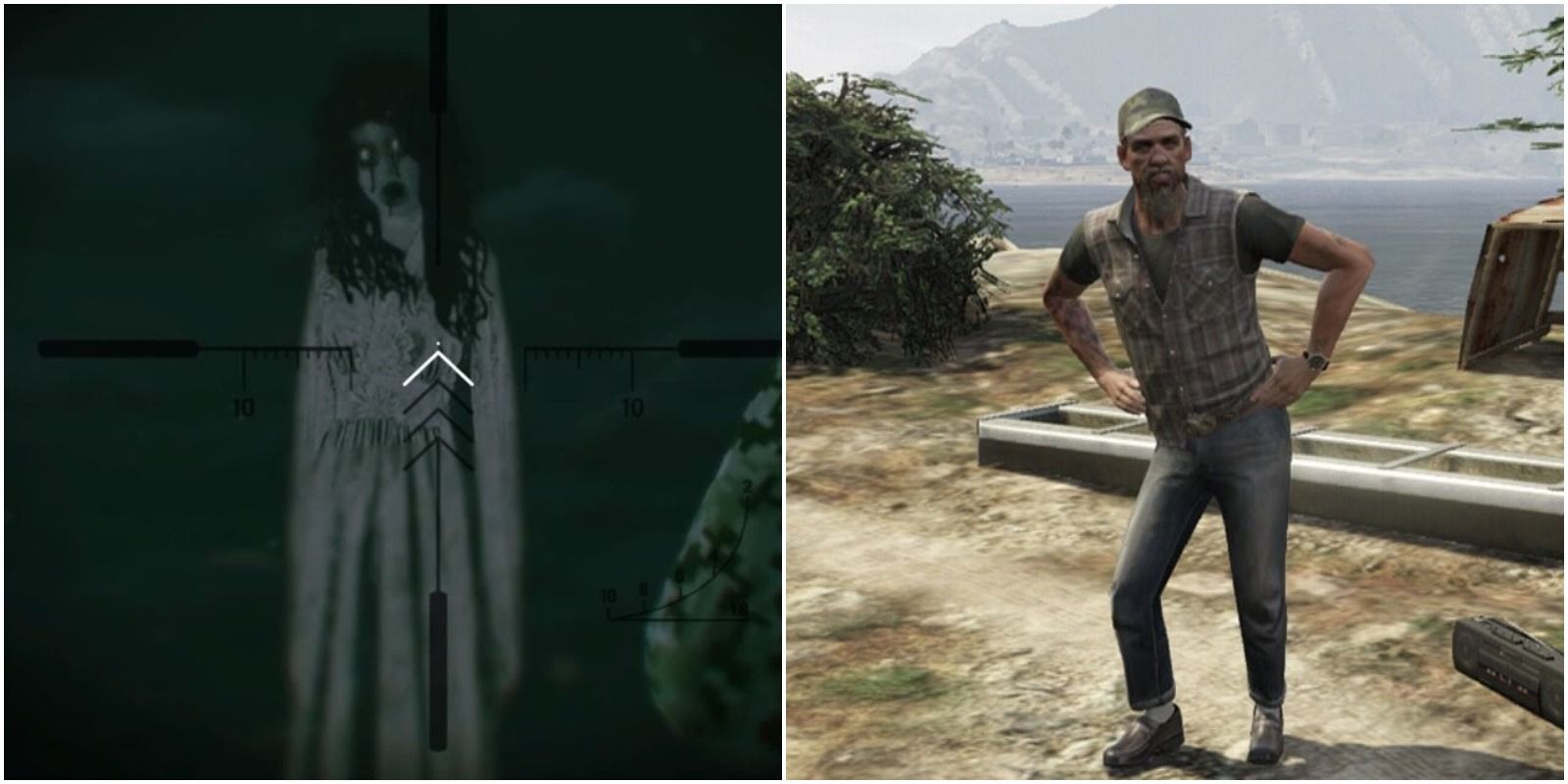 A ghost and a dancing hillbilly in GTAV