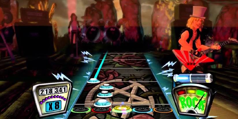 player playing a cool heavy metal song.