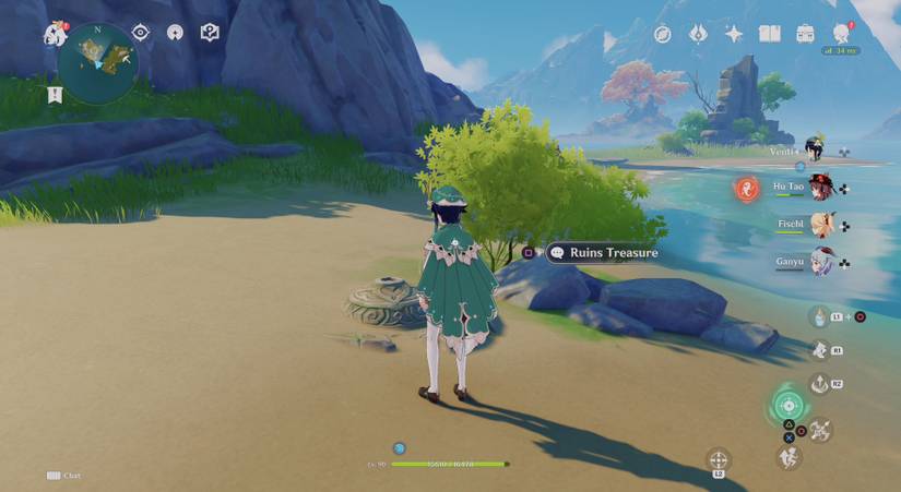 ruins treasure marker venti