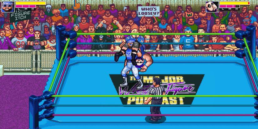 Hollwood performing his finisher