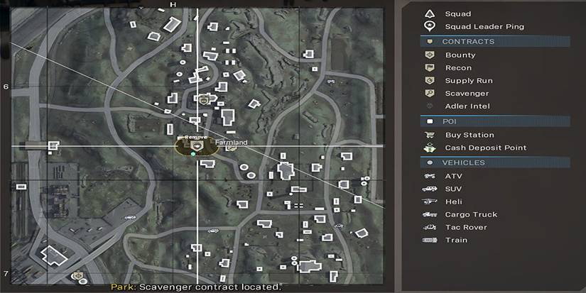 cod warzone farmland contract