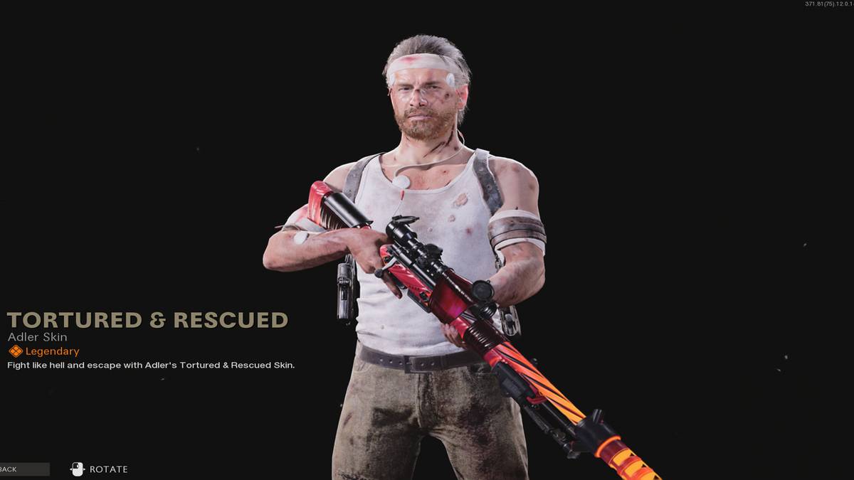 hunt for adler tortured skin cod warzone