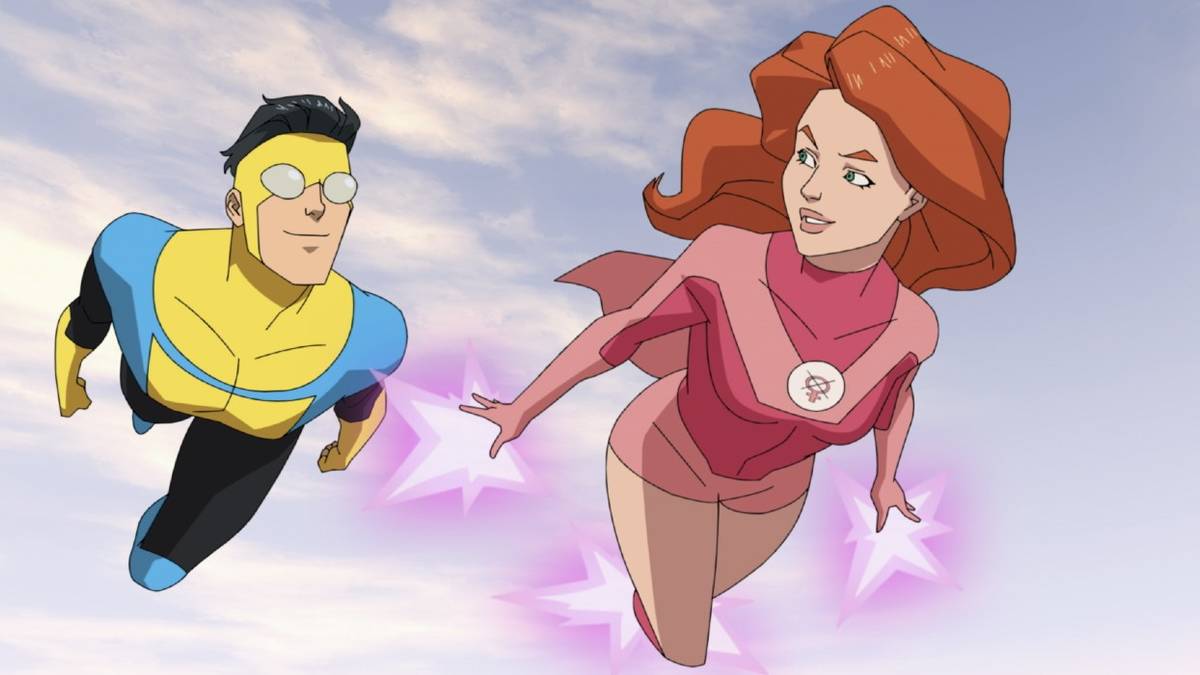 Invincible and Atom Eve on Amazon's Invincible