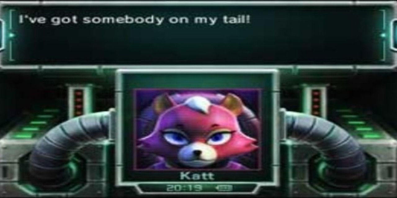 Katt Monroe, Star Fox, screen shot with dialogue