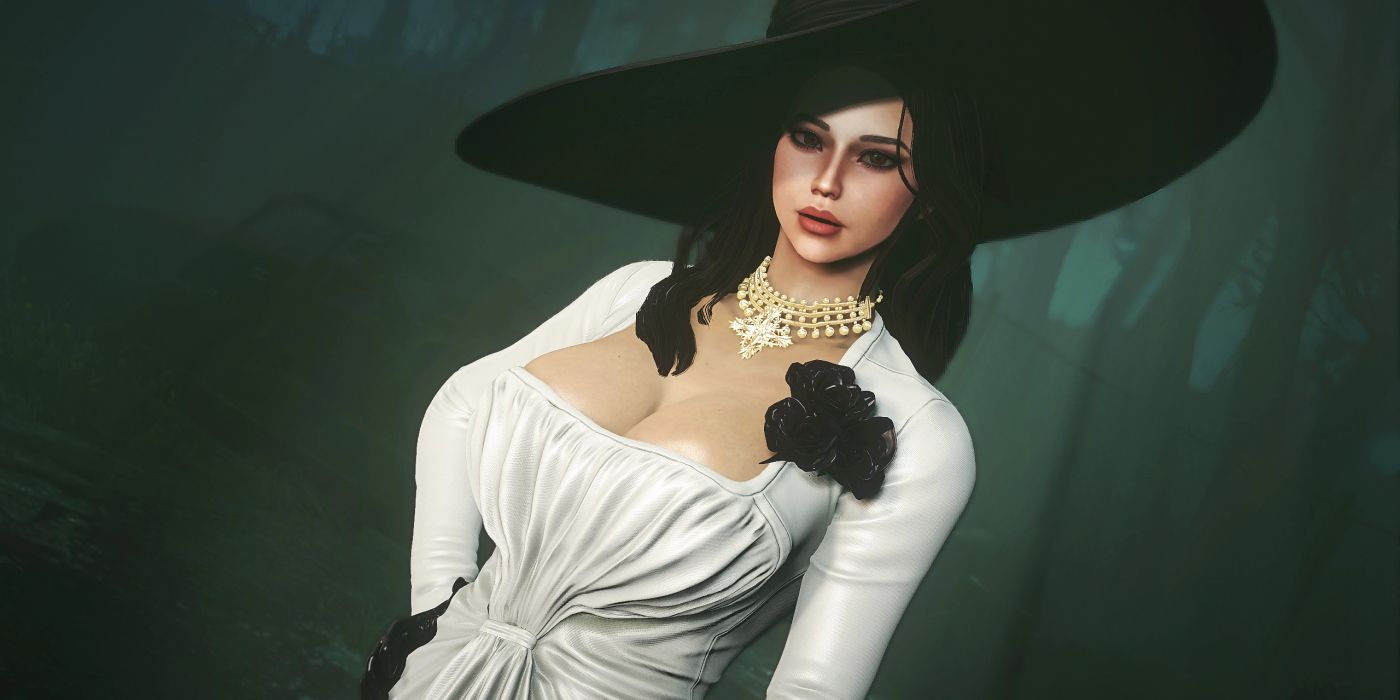 Lady Dimitrescu Fallout 4 mod closeup