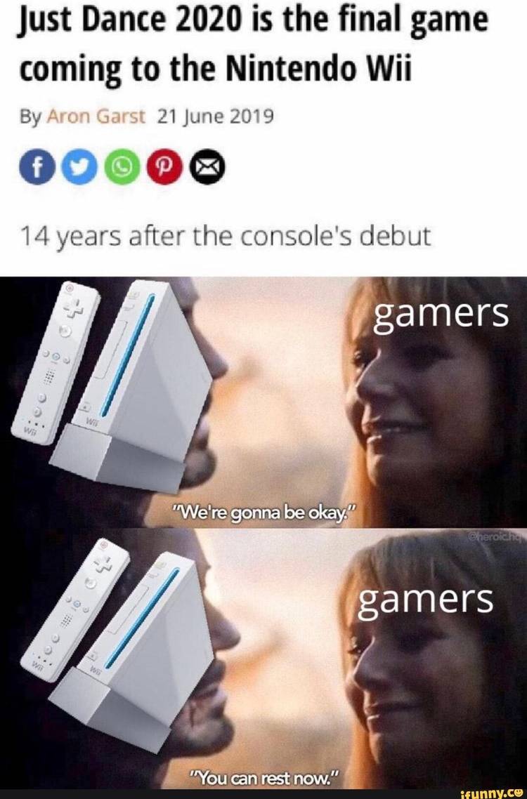 just dance 2020 was the last game released for the wii.