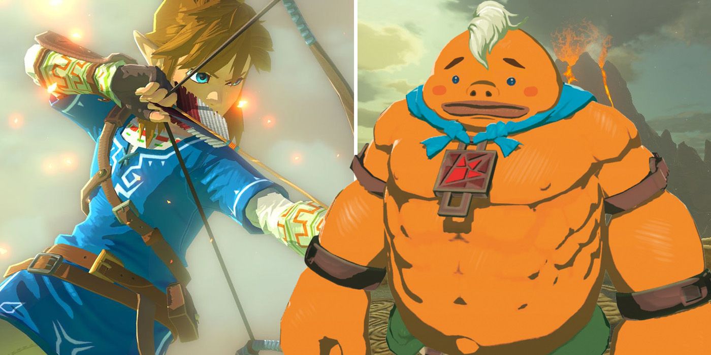 Link and Yunobo in The Legend of Zelda: Breath of the Wild