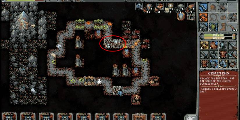 tile that spawns skeletons.