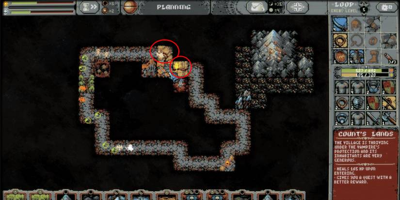 road tile that buffs the heal given by villages and count's land.