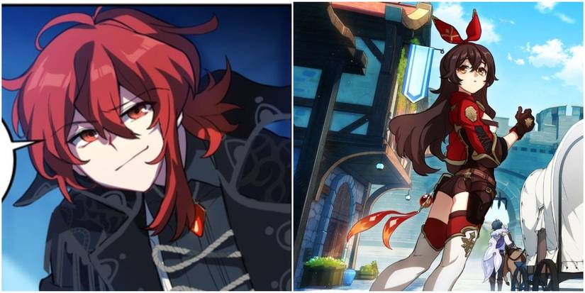 genshin impact diluc amber manga