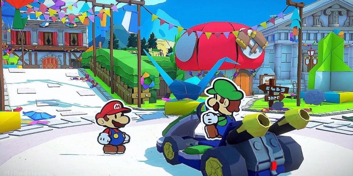 Mario and Luigi in Toad Town