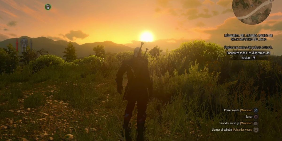 Geralt with sunset.