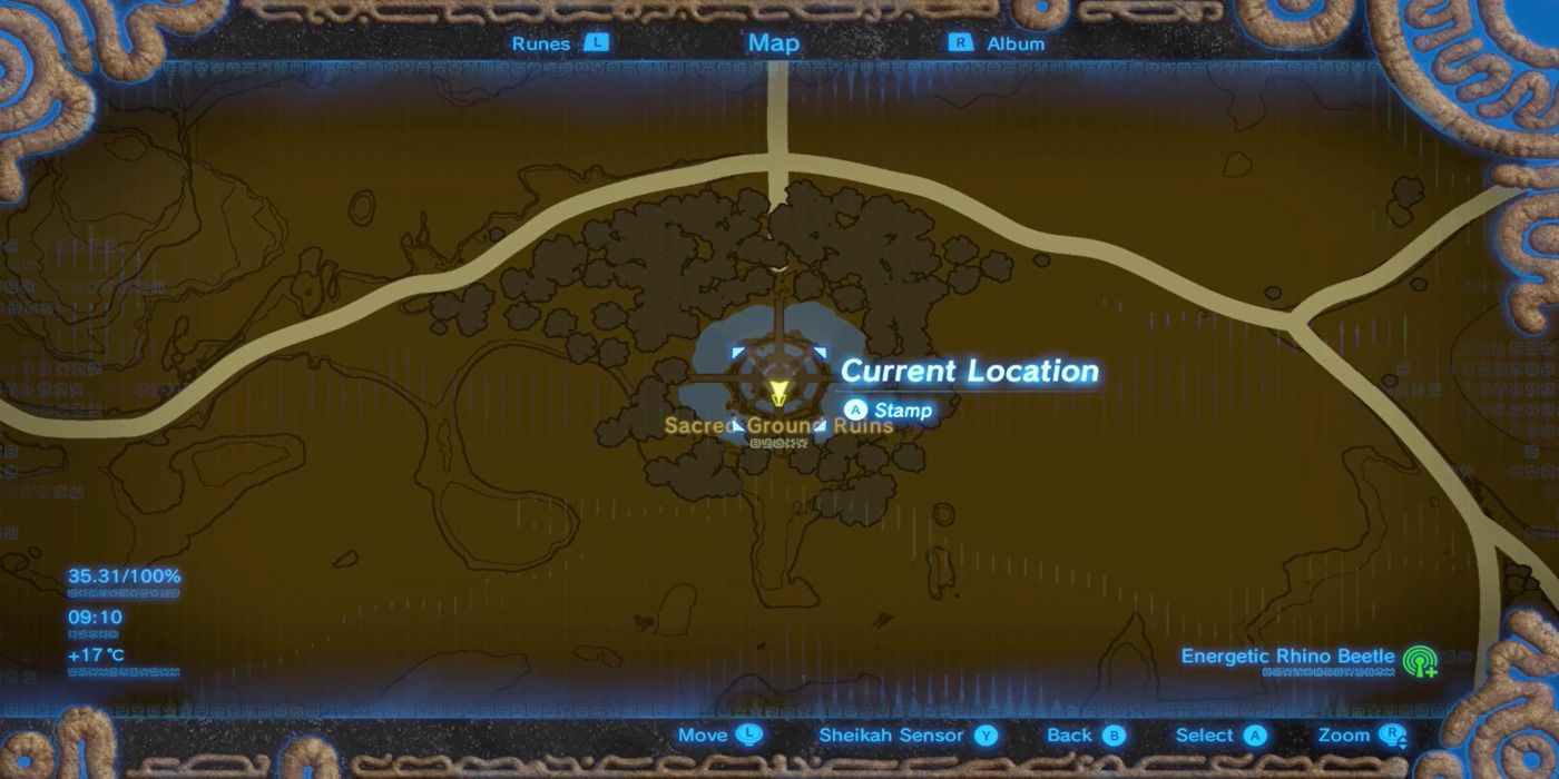 Map location of Link's 1st memory