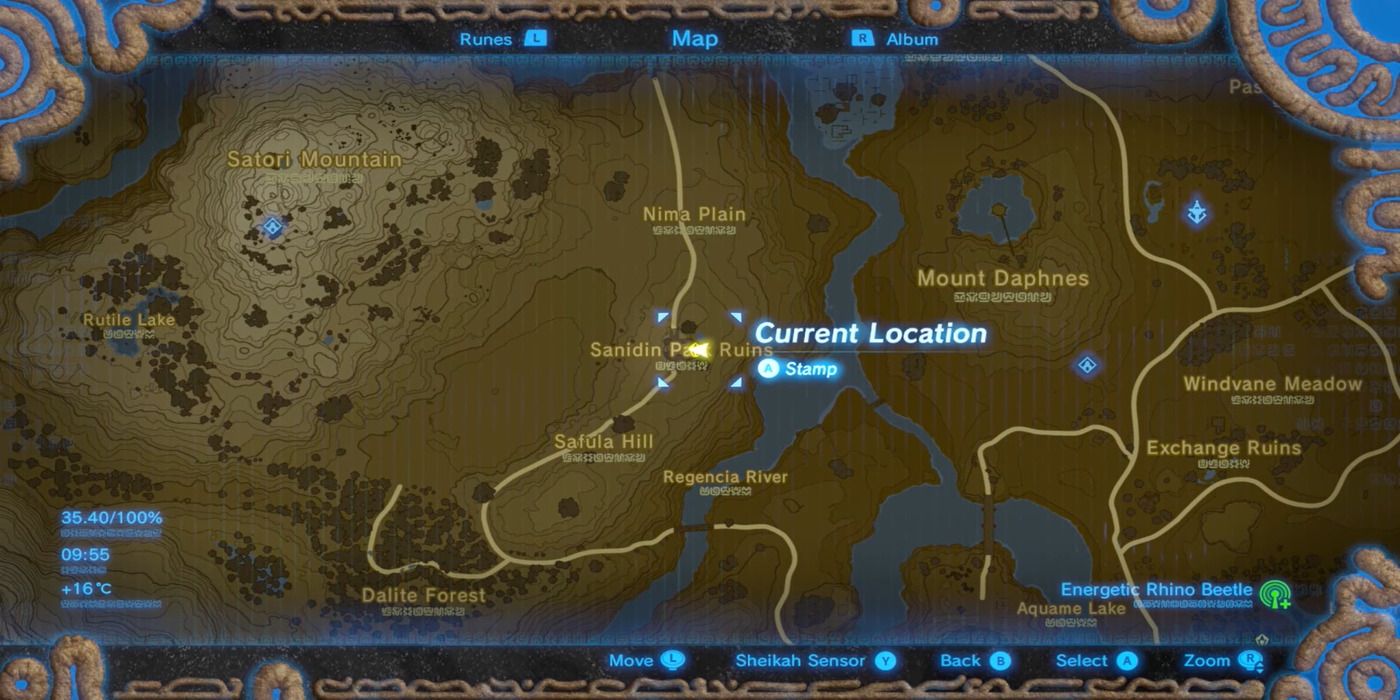 Map location of Link's 10th memory