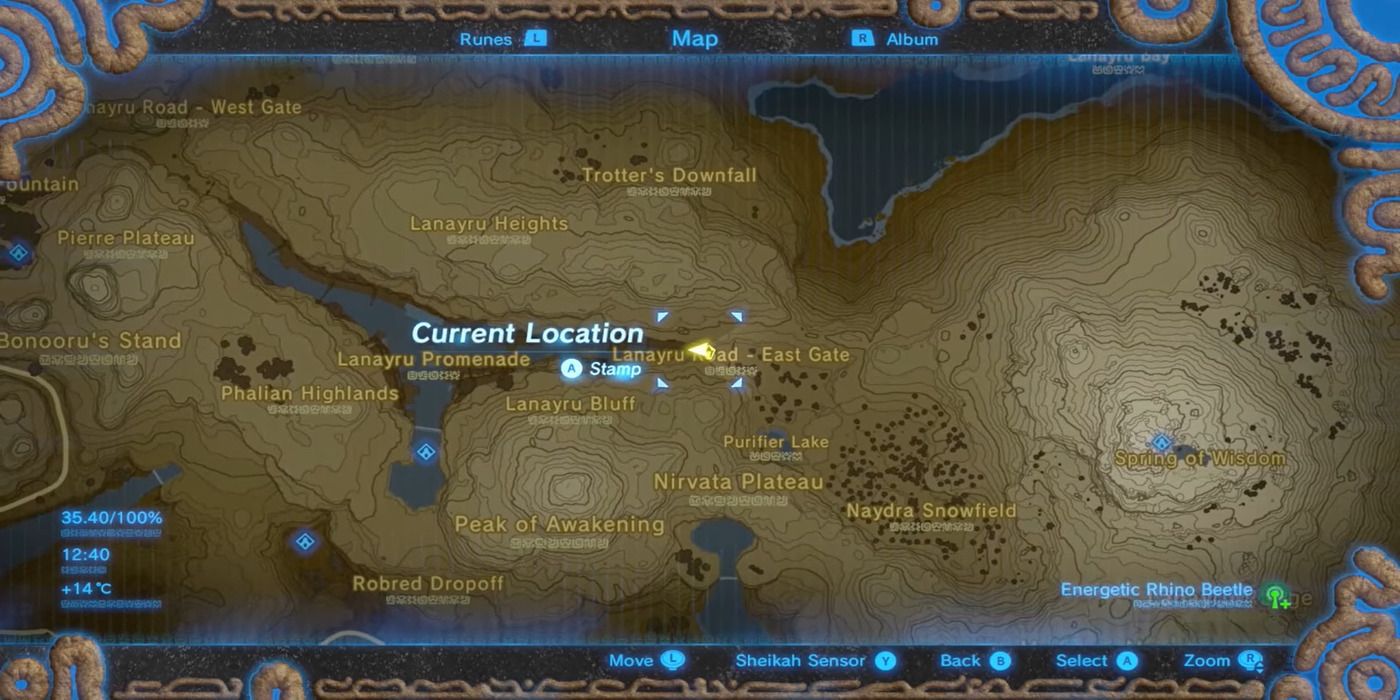 Map location of Link's 11th memory