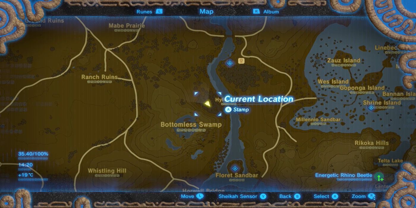 Map location of Link's 12th memory
