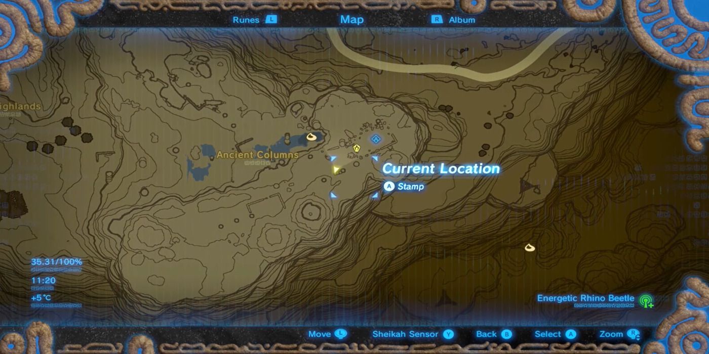 Map location of Link's 3rd memory
