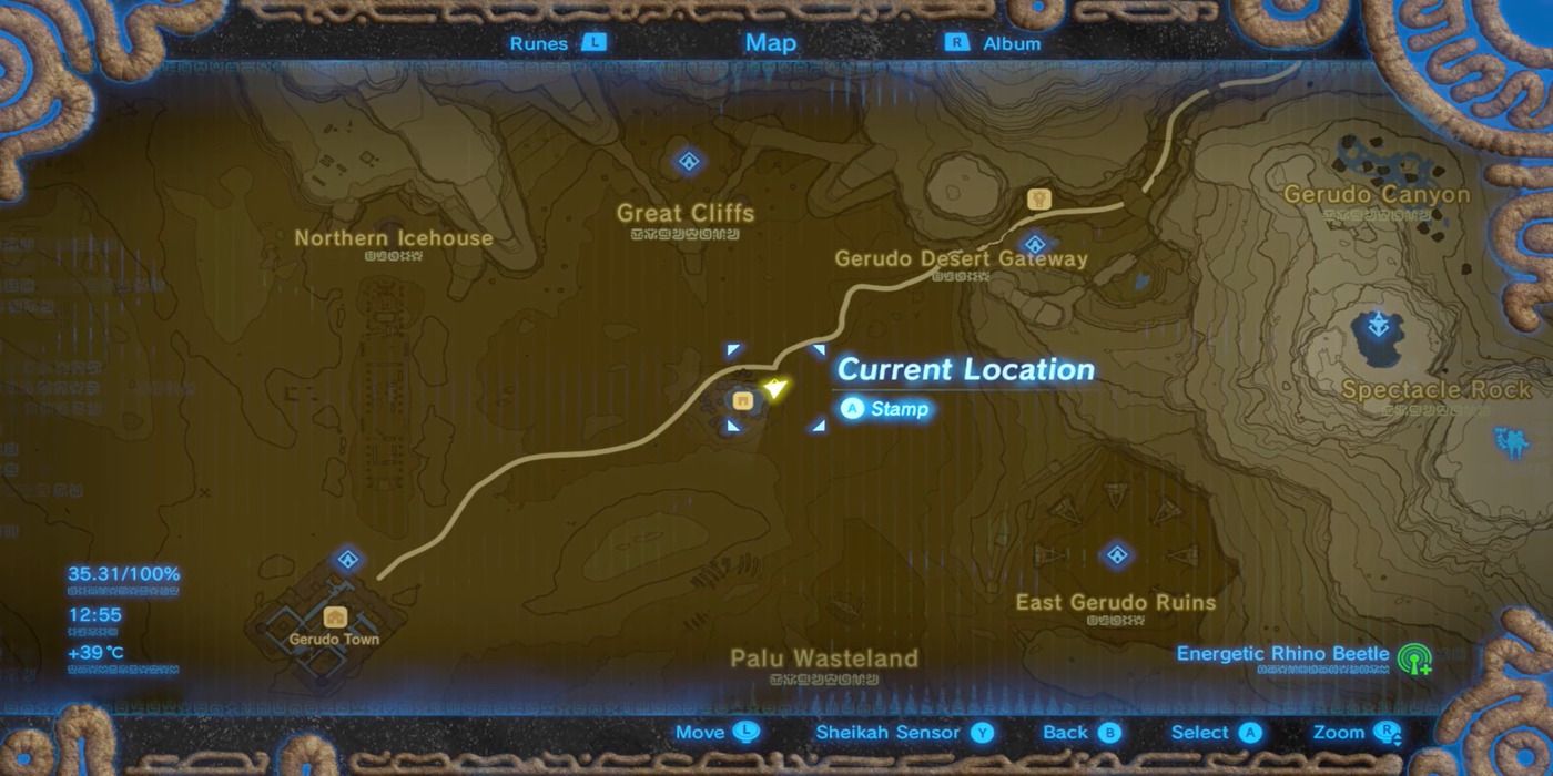 Map location of Link's 4th memory