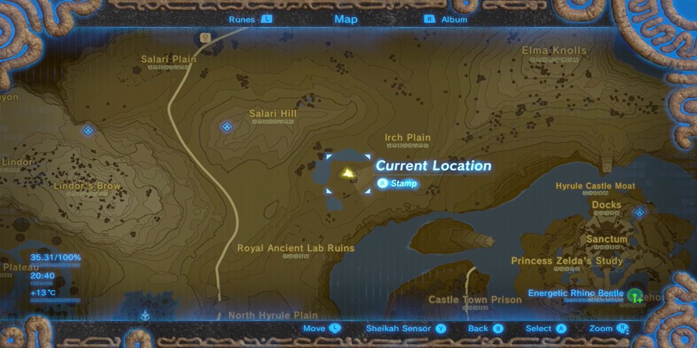 Map location of Link's 6th memory
