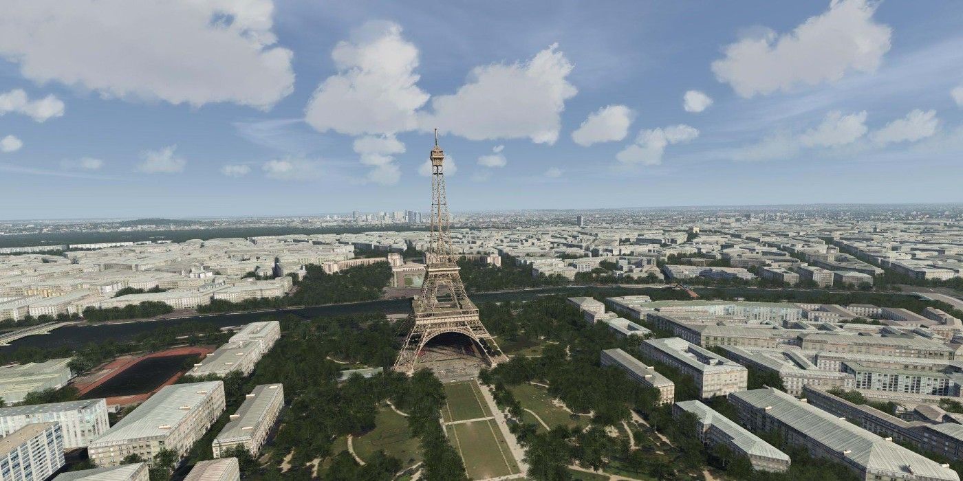 eiffel tower flight sim