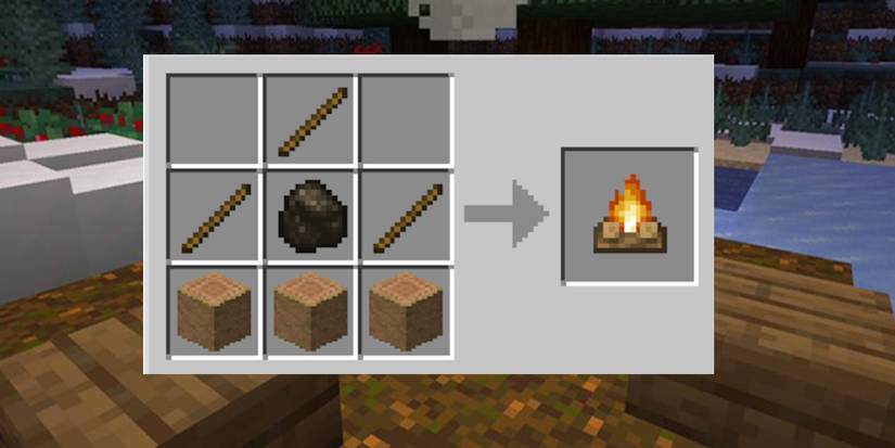 How to make a campfire in Minecraft